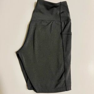 Biker shorts 9in dark grey
